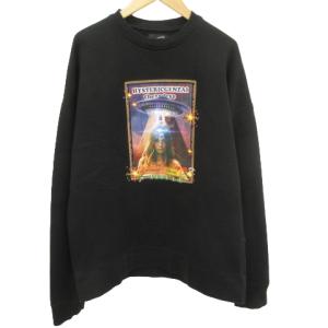 × genzai トレーナー プルオーバー プリント 刺繍 M 黒 ブラック U90