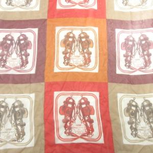 HERMES 美品 スカーフ BRIDES de GALA ブリッド ドゥ ガラ 総柄 カジュアル 薄手 マルチカラー IBO49