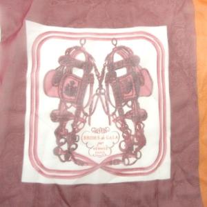 HERMES 美品 スカーフ BRIDES de GALA ブリッド ドゥ ガラ 総柄 カジュアル 薄手 マルチカラー IBO49