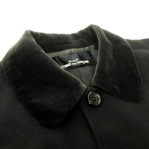 Tao ベロア襟 ジャケット AD1998 ヴィンテージ ウール 総裏地 約S?Mサイズ 黒 ブラック IBO49