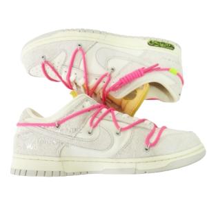 NIKE ×オフホワイト DJ0950-117 DUKN LOW スニーカー 28cm ホワイト