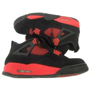 NIKE Nike Air Jordan 4 Red Thunder スニーカー ブラック レッド