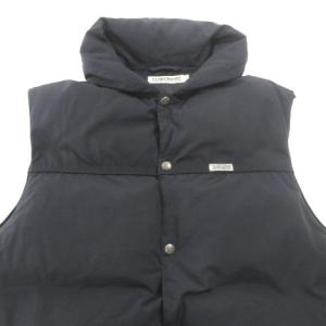 COOTIE GLORY BOUND オーバーサイズ ダウン ベスト ハイネック ロゴ ナイロン 厚手 Sサイズ 紺 ネイビー