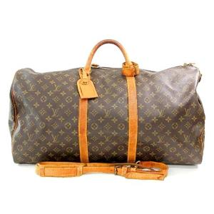 80's モノグラム キーポル バンドリエール 60 ボストンバッグ ブラウン