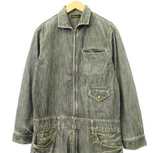 CELT&COBRA デニム ジャンプスーツ つなぎ ジップアップ ジージャン XS グレー U90