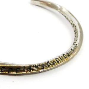 NUMBER (N)INE 五線譜柄 メビウス ブレスレット バングル アクセサリー