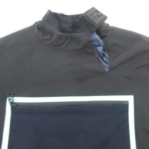 FENDI  × マークジェイコブス 22年 ショート ジャケット 短丈 ハイネック ナイロン 長袖 薄手 XSサイズ 黒 ブラック