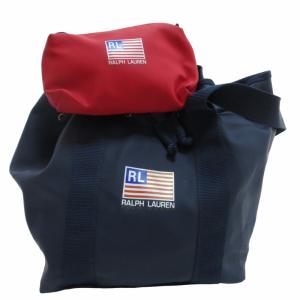 トートバッグ ハンドバック 巾着バック ビニール ネイビー 0516