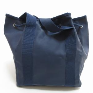 RALPH LAUREN トートバッグ ハンドバック 巾着バック ビニール ネイビー 0516