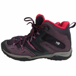 Columbia 美品 セイバー4 ミッド トレッキングシューズ  ハイキングスニーカー ブーツ アウトドアウエア メッシュ 防水加工 YL7463-506