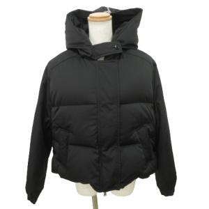 Emilio Pucci 美品 ダウンジャケット アウター 裏地総柄 42 Ｌ相当 黒 ブラック GY24