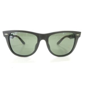 Ray-Ban 美品 rb2140f サングラス ウェイファーラー フルリム プラスチックフレーム ウェリントン ロゴ 黒 ブラック メンズ