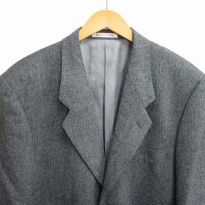 Papas × マーリンアンドエヴァンス MARLING & EVANS テーラードジャケット ブレザー ビジネス ウール M グレー