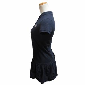 MONCLER 22ss ポロシャツ ワンピース キッズ 女の子 ストレッチ 10 140cm XS 紺 ネイビー GY09