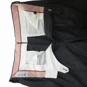 Loro Piana ウールスラックス パンツ ストレート 48 M グレー GY09