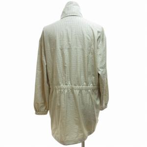 KENZO タグ付き ゴルフコート ジャケット チェック フーディ収納 刺繍 1 S ベージュ GY09