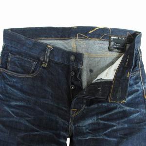 KURO GRAPHITE デニムパンツ ジーンズ ボタンフライ 11 L ダークインディゴ GY09
