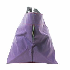 Hervé Chapelier トートバッグ ハンドバッグ 舟形 ナイロン パープル 紫 0730 GY09