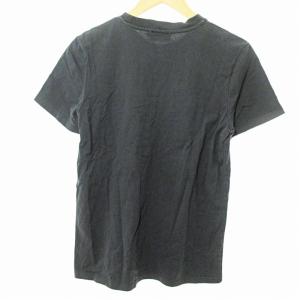 Maison Kitsuné Tシャツ カットソー 半袖 ワッペン 刺繍 ワンポイント ネイビー 紺 S 0715 GY09