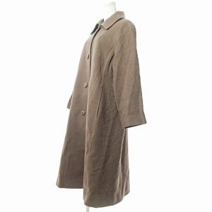 BALMAIN pierre balmain ステンカラーコート ジャケット ウール アルパカ混 茶 15 0718 GY09