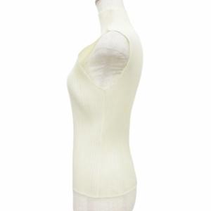 PLEATS PLEASE ISSEY MIYAKE 美品 ノースリーブ カットソー トップス 無地 PP05-JK006 3 約Lサイズ ベージュ GY09