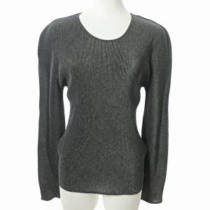 イッセイミヤケ プリーツ カットソー 長袖 チャコールグレー 3 0722 GY09