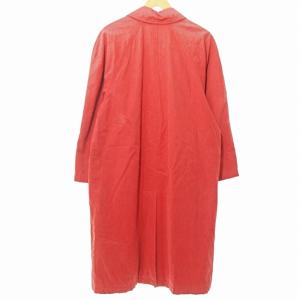 Ermenegildo Zegna ステンカラーコート ジャケット ロング コットン 赤 46 0718 GY09