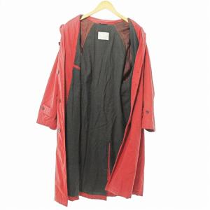 Ermenegildo Zegna ステンカラーコート ジャケット ロング コットン 赤 46 0718 GY09