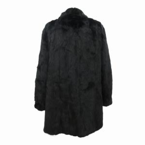SAGA MINK ファーコート ジャケット ダークミンク ハーフ 11 M-L 黒 ブラック