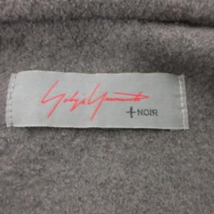 Yohji Yamamoto +NOIR 美品 コート アウター 無地  ロング丈 NQ-T09-152 2 約Mサイズ グレー GY09