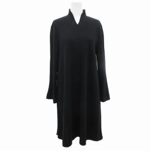 Max Mara セットアップ ニット チュニックカットソー ニット イージーパンツ 白タグ ハイネック 長袖 M 黒 ブラック