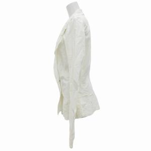 Ermanno Scervino ジャケット ブレザー 2B フリル 44 XL 白 ホワイト GY09