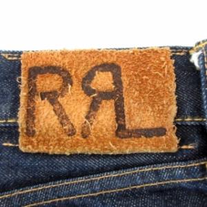 RRL 美品 SLIM BOOT デニム パンツ リジッド セルビッチ ボトムス 無地 32×32 約Lサイズ インディゴ