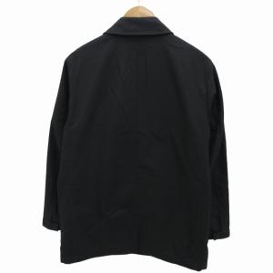 BURBERRY BLACK LABEL ステンカラーコート ジャケット 裏地ノバチェック ひざ丈 M 黒 ブラック