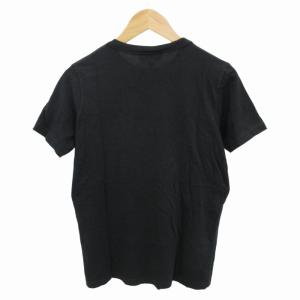 FENDI Tシャツ カットソー シースルー切替 シルク混 半袖 黒 ブラック