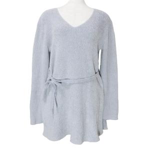 SNIDEL HOME ホーム 20AW 光電子ウォームミスティ セットアップ ルームウェア 部屋着 ロングパンツ 長袖 トップス ウエストリボン