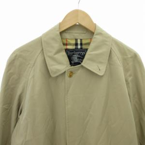burberrys 90s ステンカラーコート ロング丈 裏地ノバチェック 比翼 ベージュ