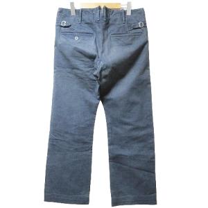 OLD JOE ワークパンツ サイドシンチ ヘリンボーン ボタンフライ 36 S相当 紺 ネイビー X