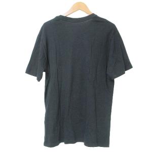 COACH f33780 Tシャツ 半袖 カットソー シグネチャー ロゴプリント ワンポイント刺? クルーネック M 黒 ブラック X