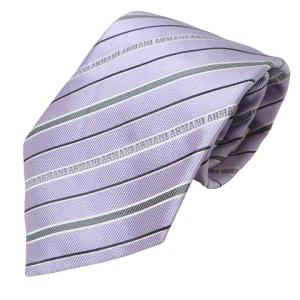 ネクタイ ロゴ レジメンタル レギュラータイ ビジネス シルク100% パープル GY99 X