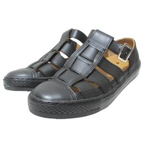 オールスター 美品 クップ グルカサンダル 31303500 レザー 22.5cm 黒 ブラック X