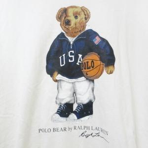 POLO RALPH LAUREN ポロベア Tシャツ カットソー 半袖 プリント クルーネック 大きいサイズ XL 185