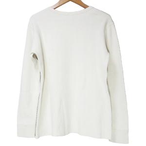 THE REAL McCOY'S サーマルTシャツ 長袖 カットソー 無地 クルーネック M 白 ホワイト X