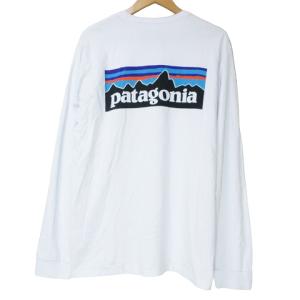 Patagonia 美品 P-6ロゴ レスポンシビリティー Tシャツ 38518 長袖 アウトドアウェア ロンT プリント レギュラーフィット