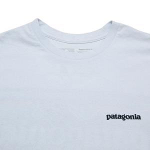 Patagonia P-6ロゴ レスポンシビリティー Tシャツ 38518 長袖 アウトドアウェア ロンT プリント レギュラーフィット クルーネック