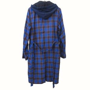 UNDERCOVER John 美品 19AW パーカー ドッキング チェック ガウン 羽織 JUX4303 ロング コート コーディガン ジャケット