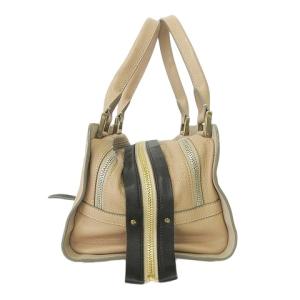 Chloe ダルストン ハンドバッグ 鞄 カーフスキン レザー イタリア製 ベージュ系