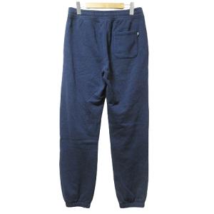 STUSSY 美品 21SS STOCK LOGO スウェットパンツ 116481 裏起毛 ガーメントダイ 後染め加工 ロゴ刺? S 紺