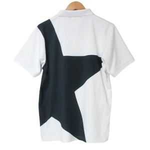 F.C.Real Bristol BIG STAR POLO ポロシャツ 半袖 ソフ 鹿の子 エンブレムロゴ M 白 黒 X