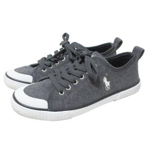 美品 スニーカー ローカット 靴 ロゴ 刺? 約24cm USA4 1